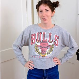 VNTG 90’s Cropped Worn NBA Crew Neck Sweatshirt S